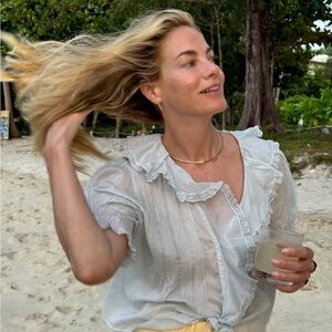 Light blue Henri doen blouse for sale or trade